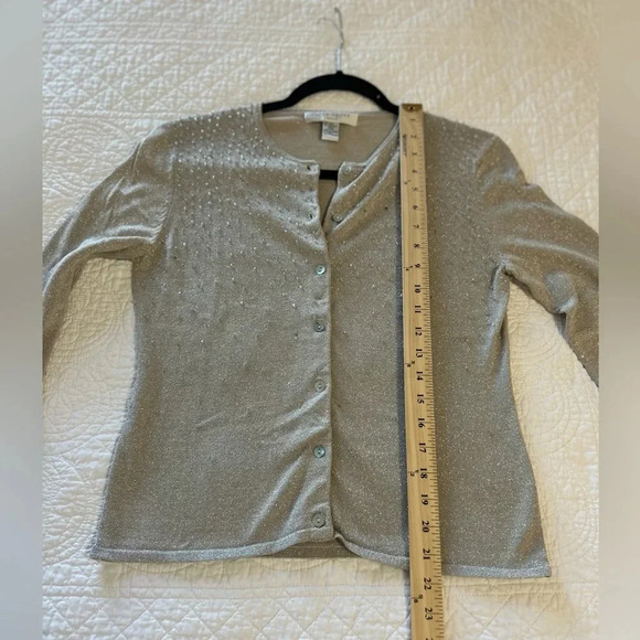 Pursuits Ltd. Silk Blend Cardigan.Layering. Special Occasion. Formal Cardigan. - Picture 5 of 5